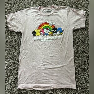Unisex small light pink hello kitty tshirt